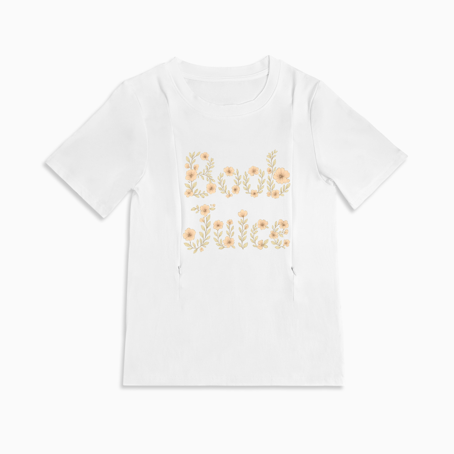 Side Zip Nursing Top | Funny "Boob Juice" | Postpartum Must-Have