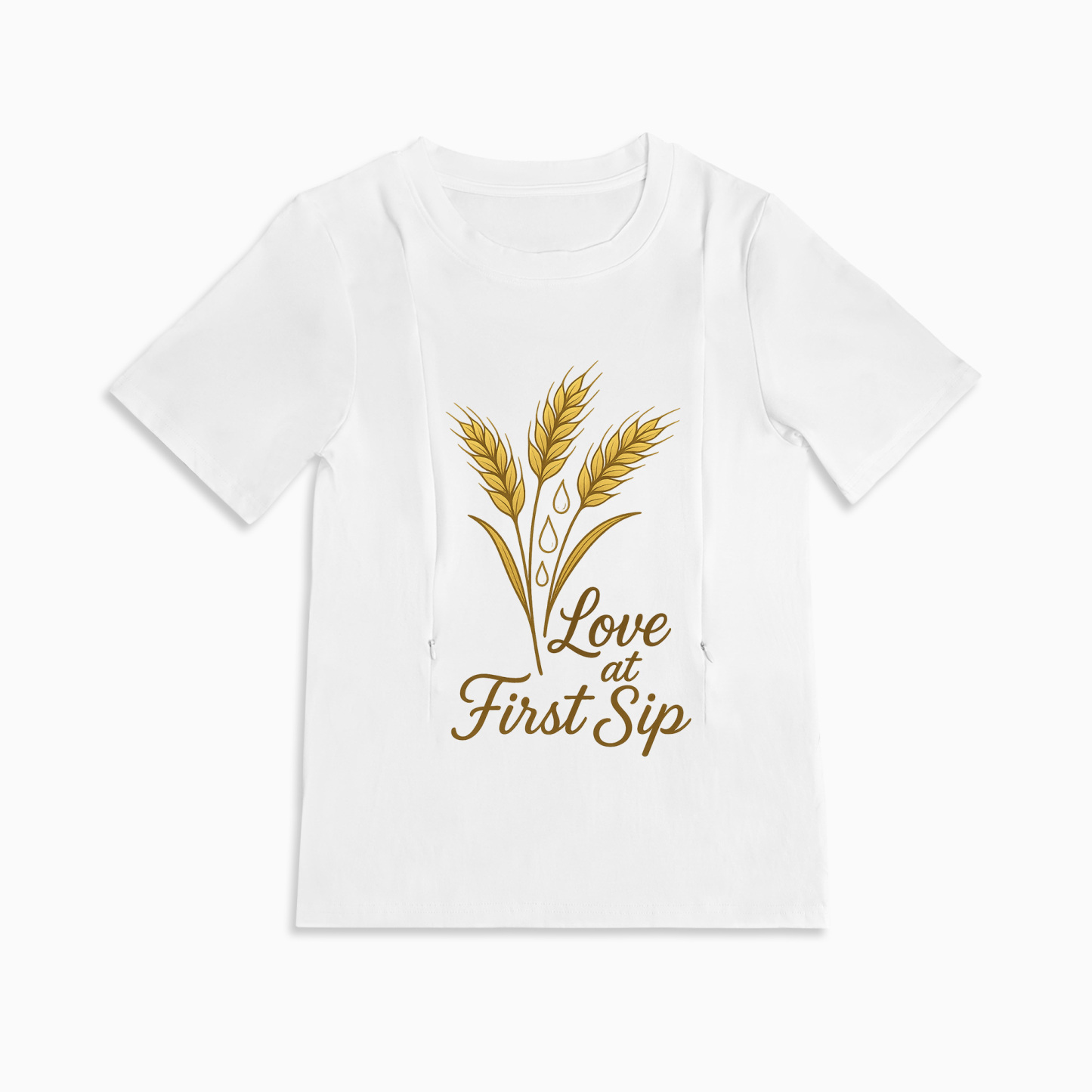 "Love at First Sip" Nursing Top | Effortless Breastfeeding Access