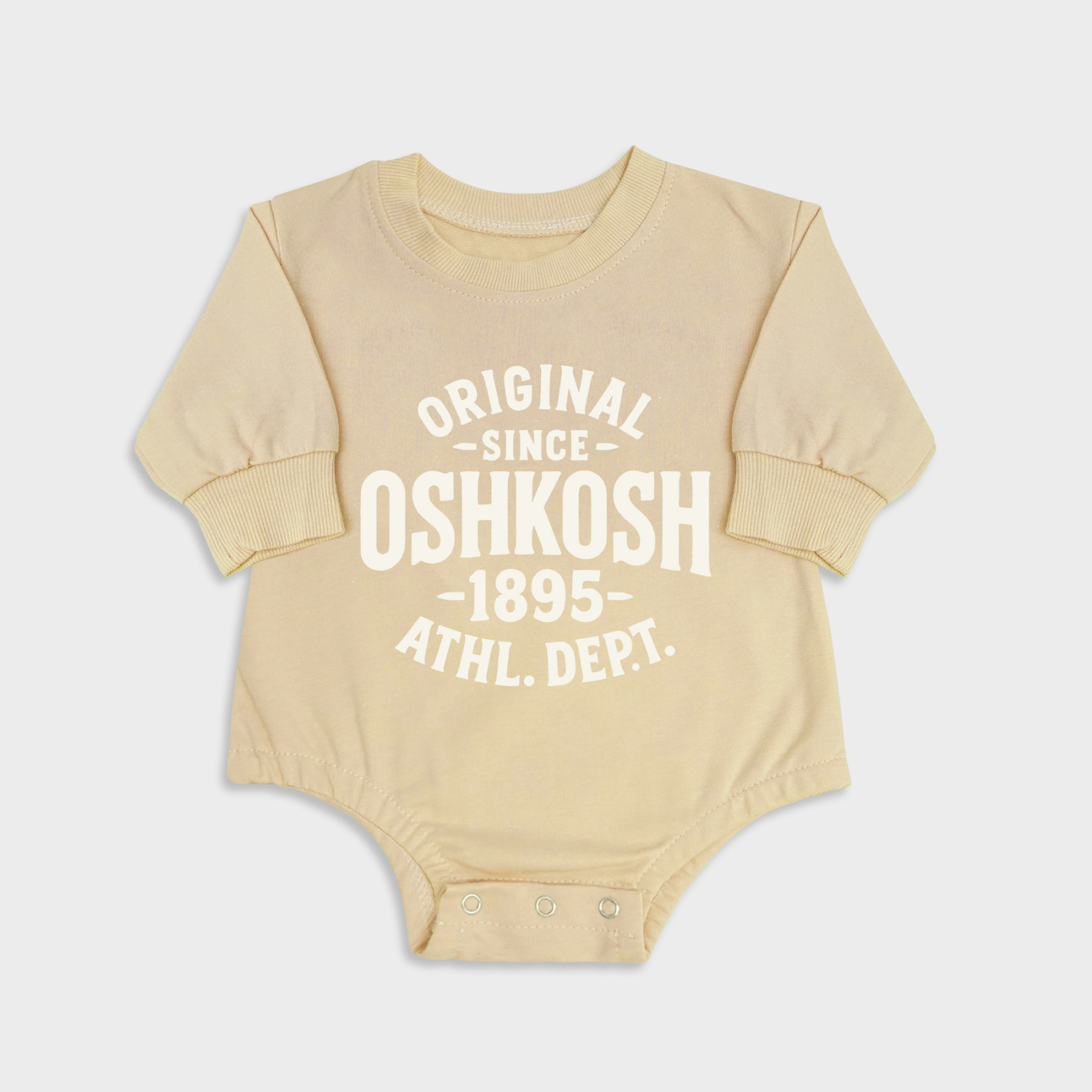 Jersey OshKosh Long-sleeved Triangle Onesies