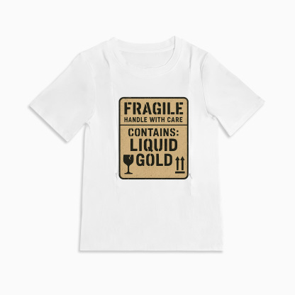 Zipper Nursing Shirt - Liquid Gold Inside | Funny & Functional Breastfeeding Top