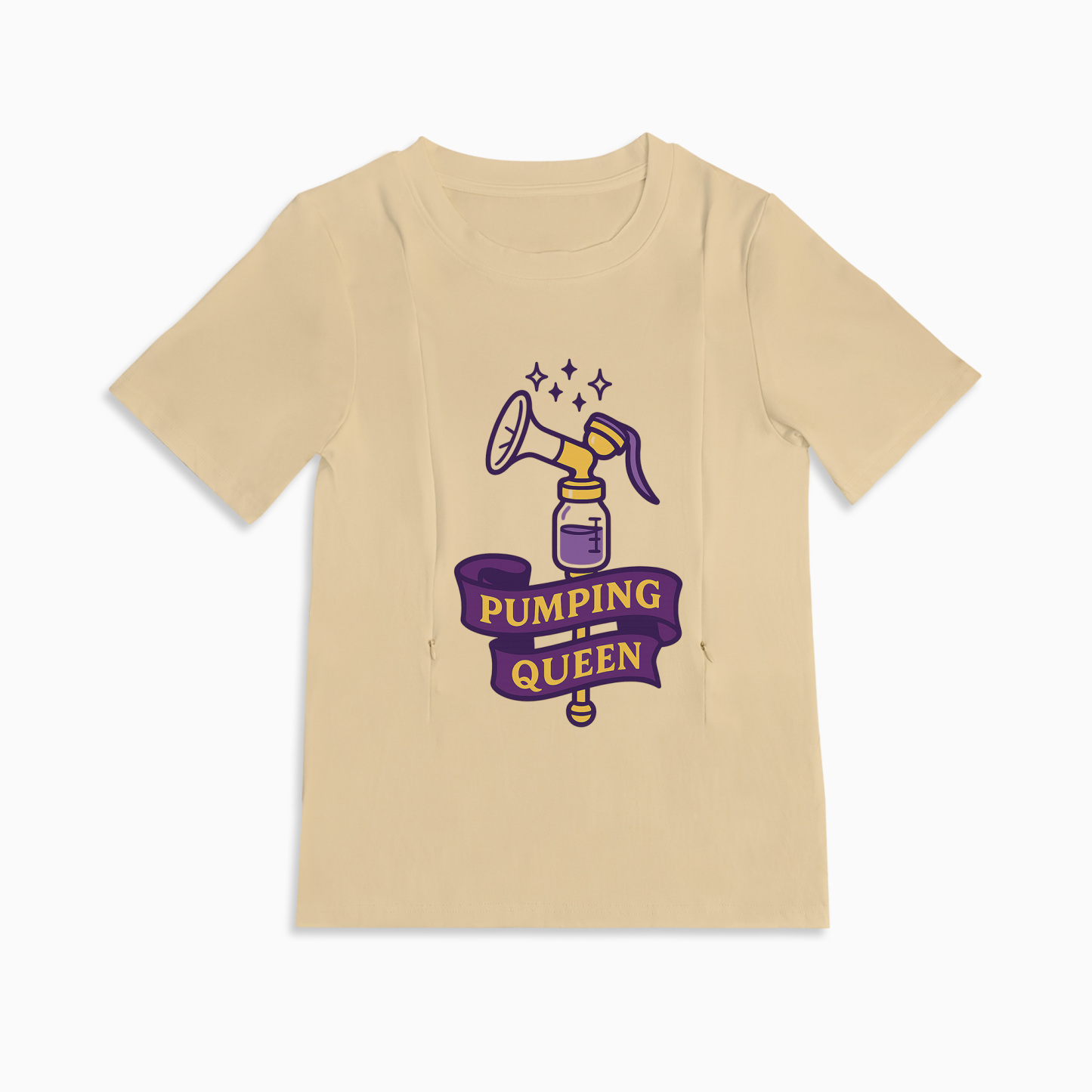 totkeeps Pumping Queen Tee | Funny Cotton Nursing & Pumping Shirt