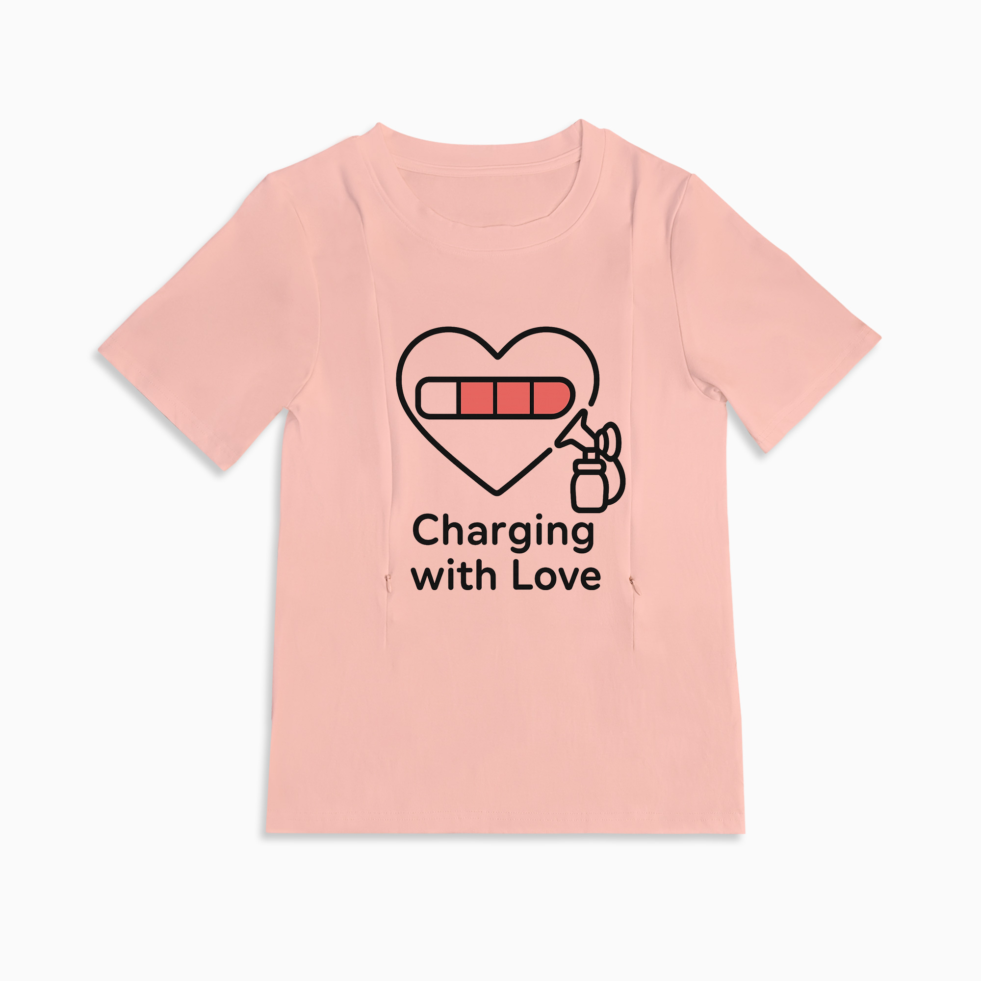 Postpartum Pumping Tee | "Pump Like a Mother" | Easy Zipper Top