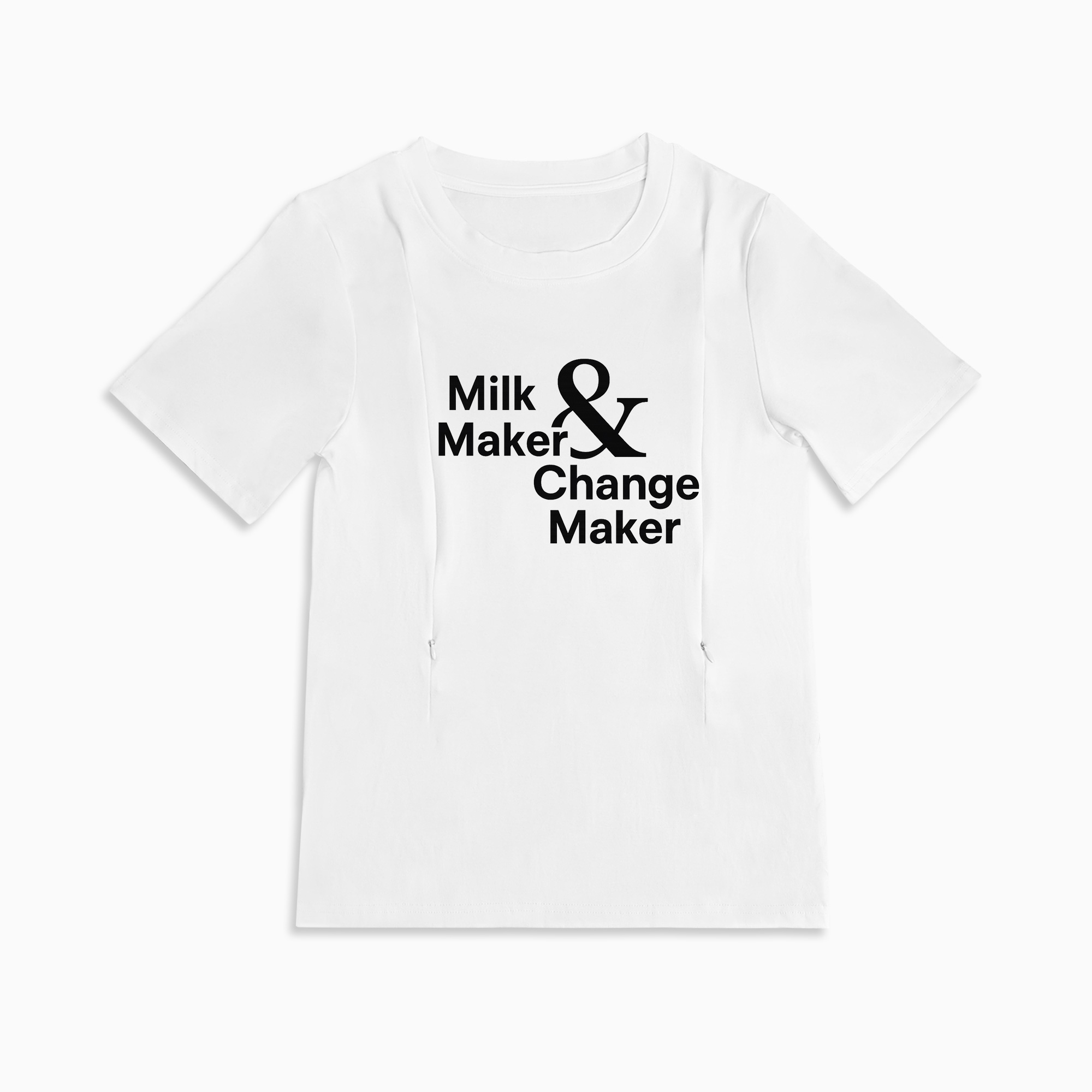 Zipper Nursing Shirt - Milk Maker & Change Maker | Soft Cotton Breastfeeding Top