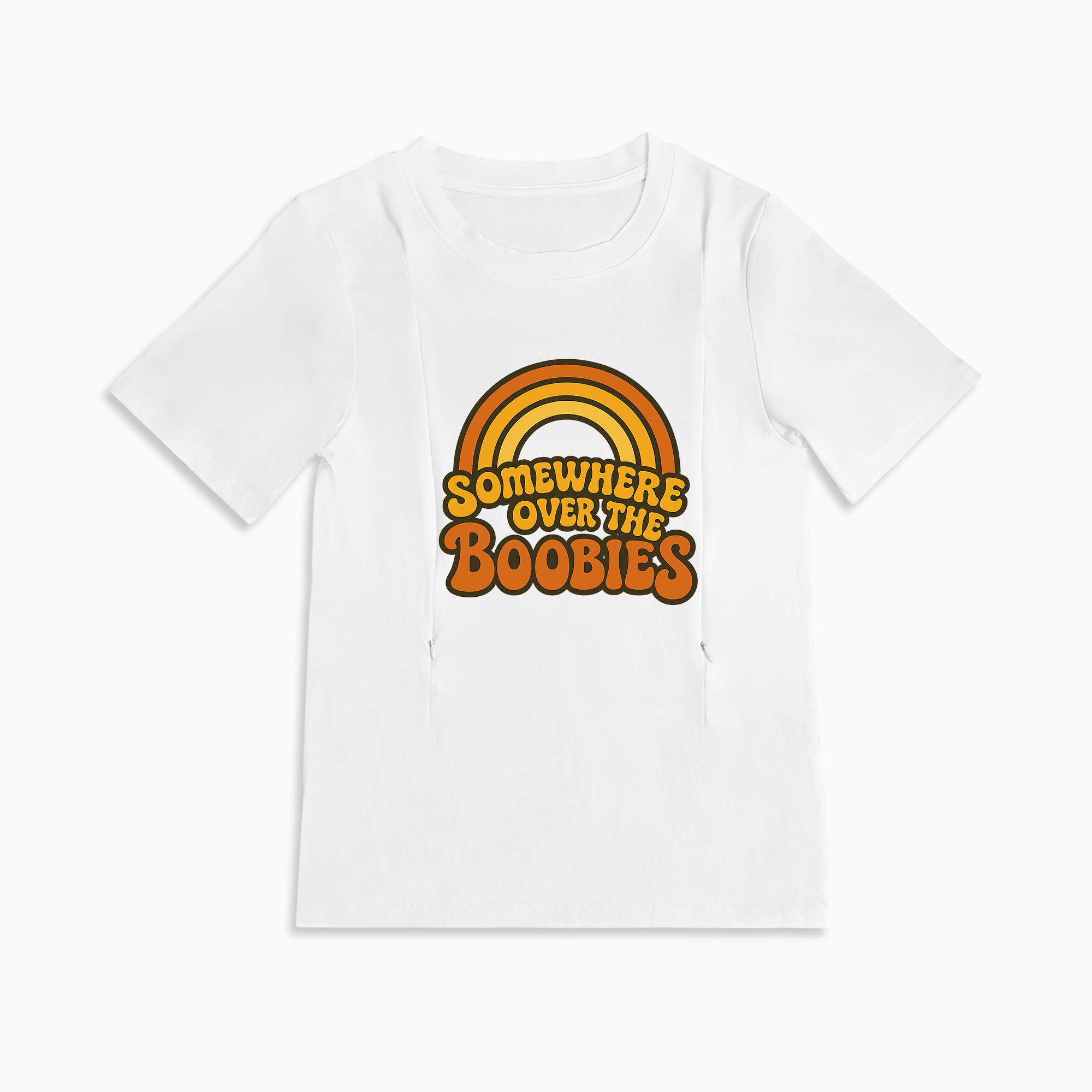 Totkeeps "Somewhere Over the Boobies" Breastfeeding Shirt | Soft Cotton