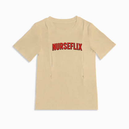 Totkeeps Nursing Wear | Netflix & Nurse Tee with Invisible Side Zippers