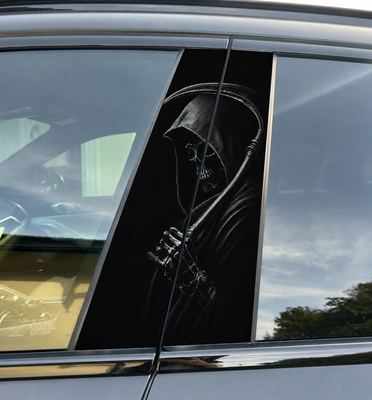 [Copy]Vader Car Pillar Wrap - Premium Vinyl B-Pillar Decal, Universal Fit