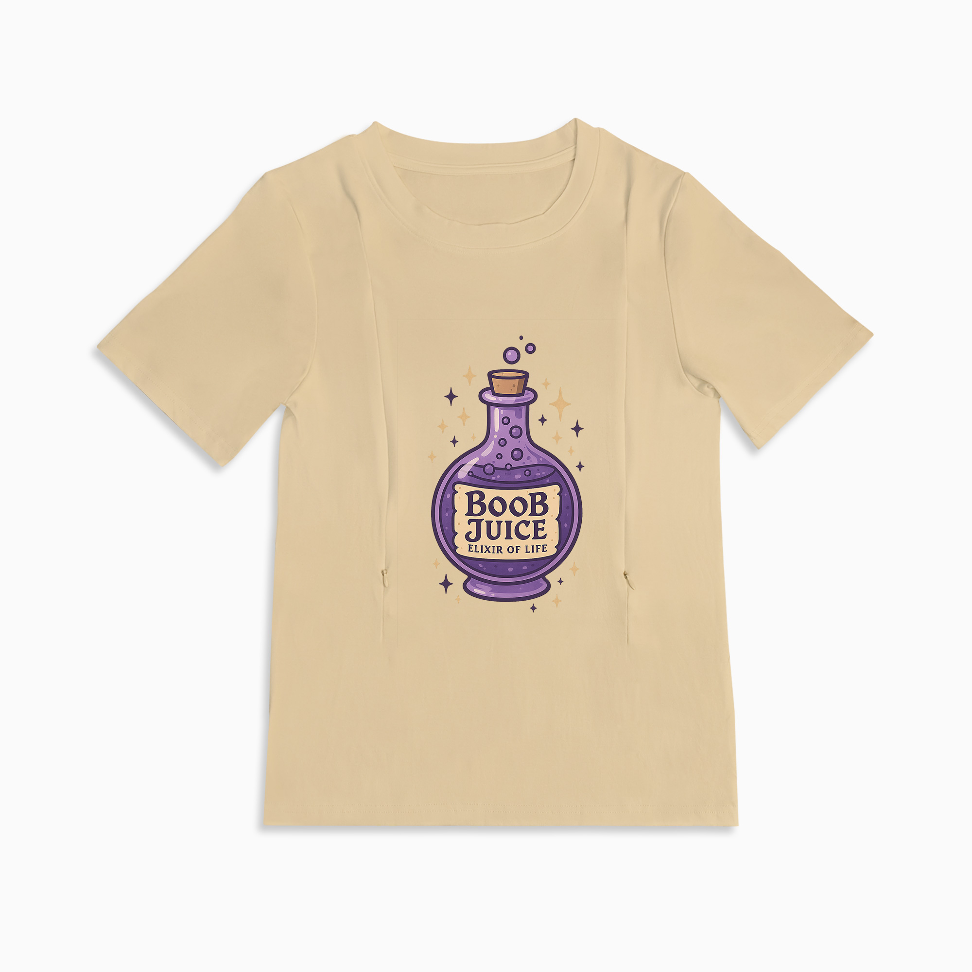 Nursing T-Shirt for Moms | Fun Boob Juice Graphic | Ultra-Soft Cotton