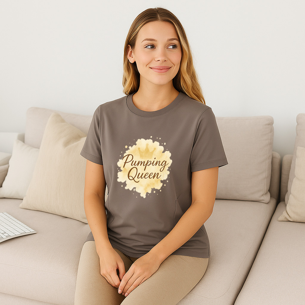 Pumping Queen Nursing Top | Effortless Zipper Access fo | brand