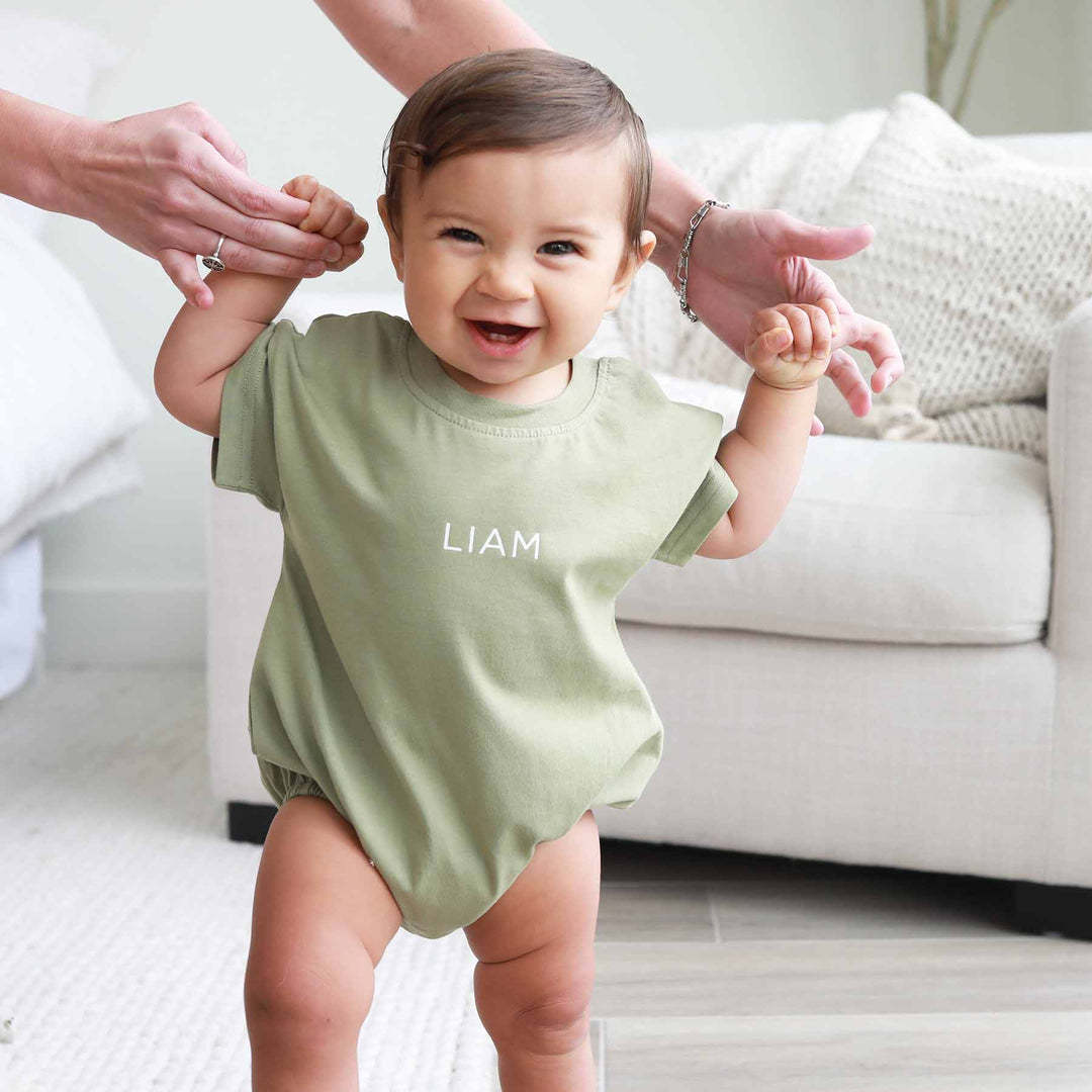 Personalized Bamboo Newborn & Baby Bodysuits, Stretchy & Comfortable Triangular Onesie