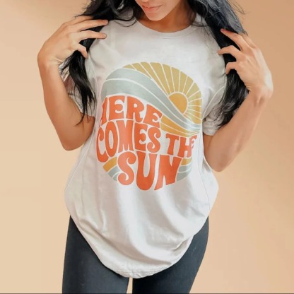 Here Comes the Sun Mom Breastfeeding Nursing T Shirt
