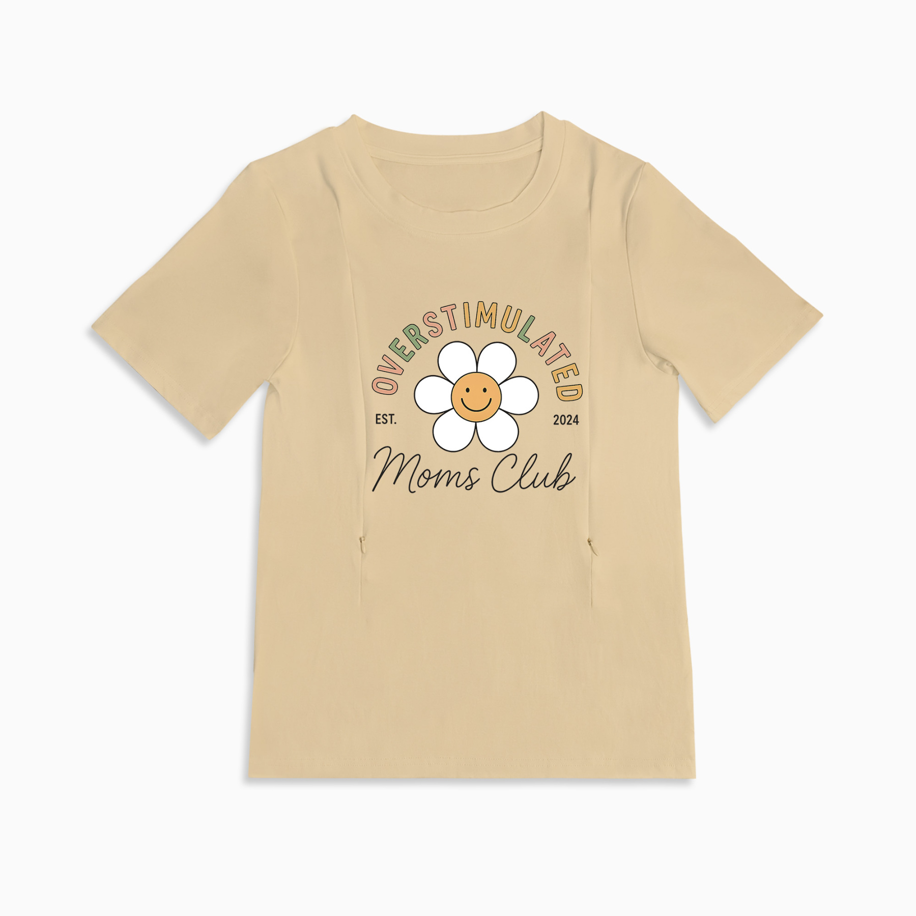 Mom Breastfeeding Nursing T-Shirt - OVERSTIMULATED