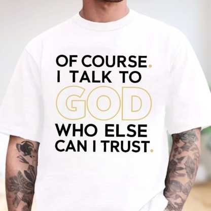 Effortless Style with God Trust Women's Cotton T-Shirt – Perfect for Every Day