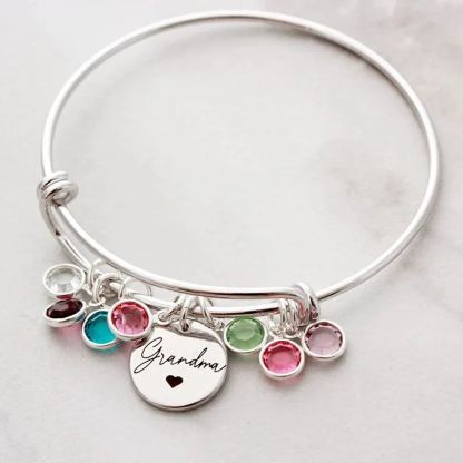 Personalized Mother's Day Gift Custom Birthstone Bracelet