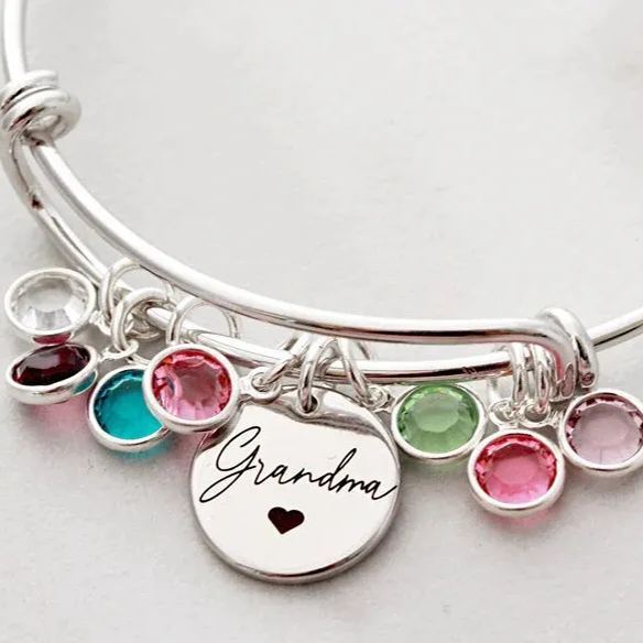 Personalized Mother's Day Gift Custom Birthstone Bracelet