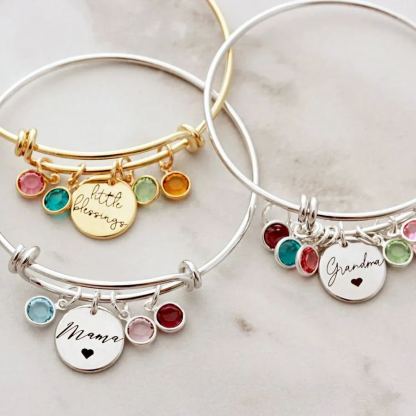 Personalized Mother's Day Gift Custom Birthstone Bracelet