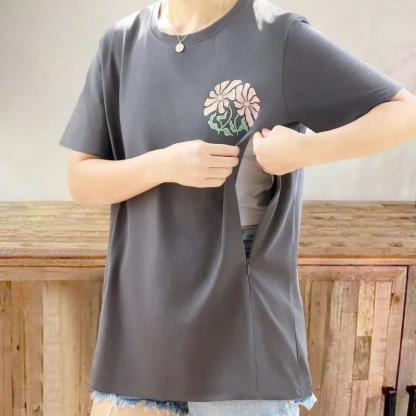 Mom Breastfeeding Nursing T-Shirt - FOREVER