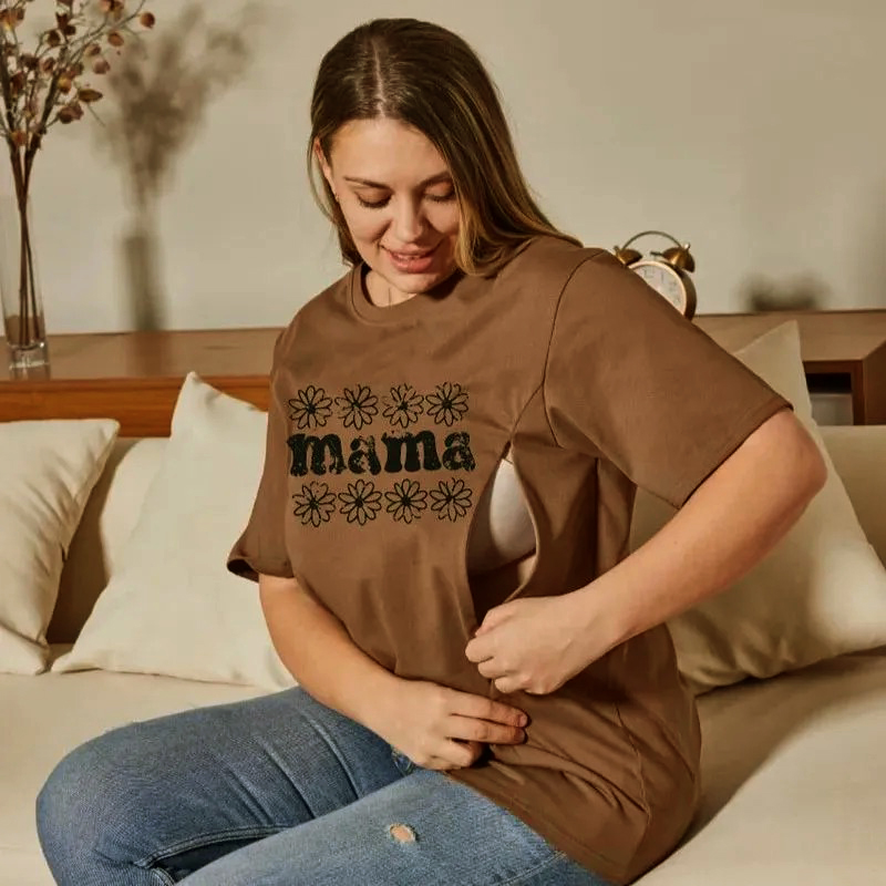 Mom Breastfeeding Nursing T-Shirt - mama