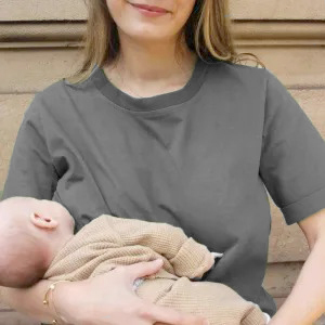 Mom Breastfeeding Nursing T-Shirt - LIFE IS BETTER