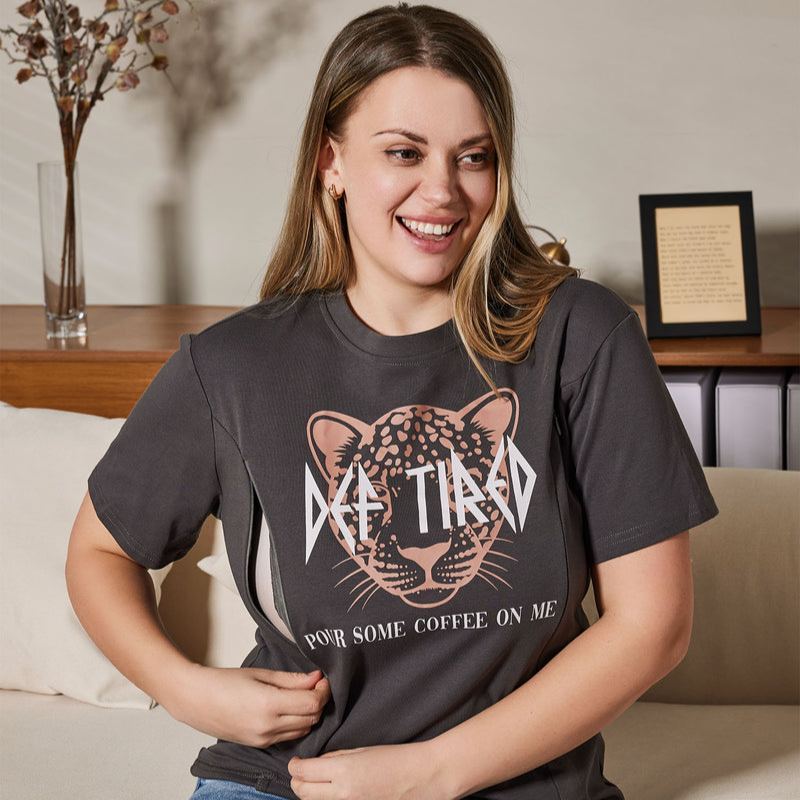 Mom Breastfeeding Nursing T-Shirt - EFF TIRED