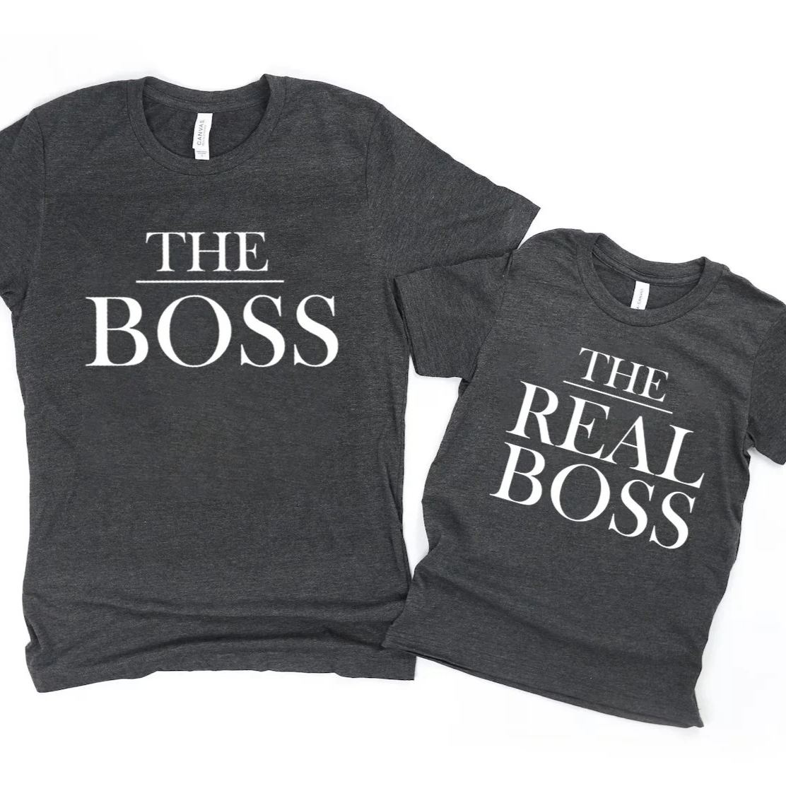 Fathers Day Family Matching T Shirt The Boss And The Real Boss
