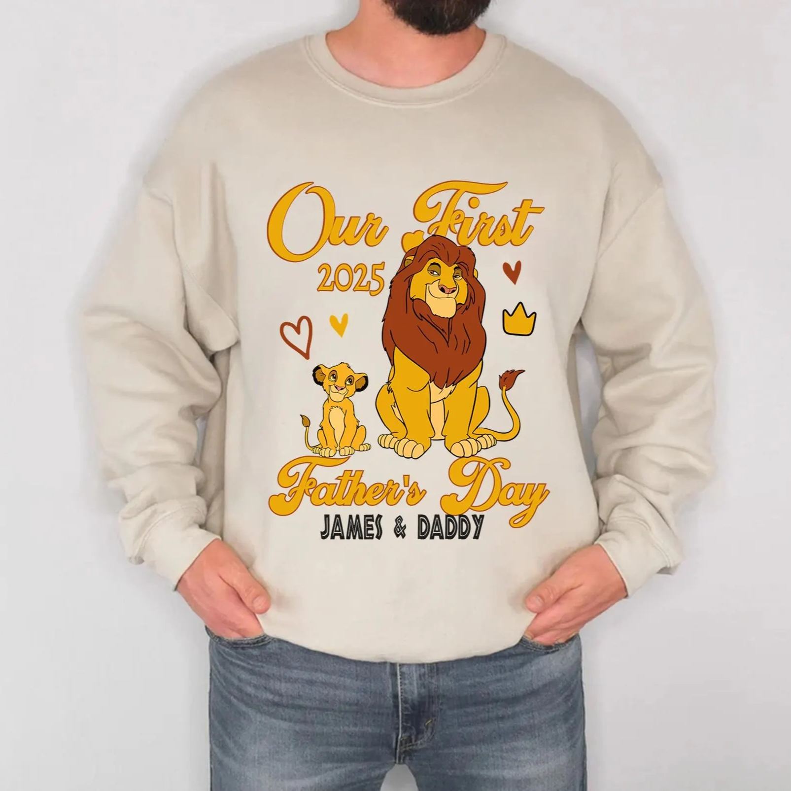 Fathers Day Family Matching T Shirt Lion King Father And Son