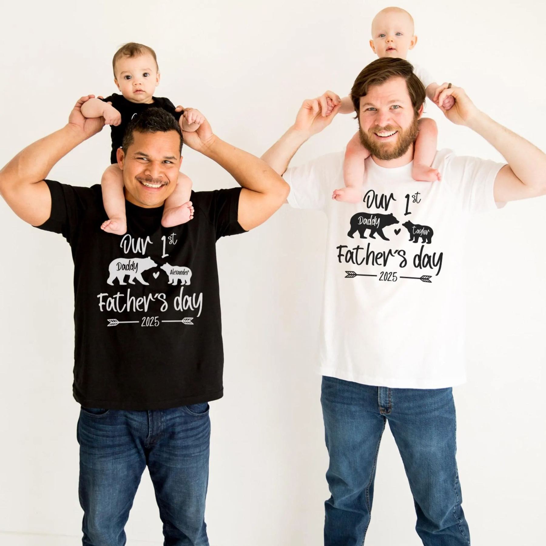 Fathers Day Family Matching T Shirt Daddy Bear