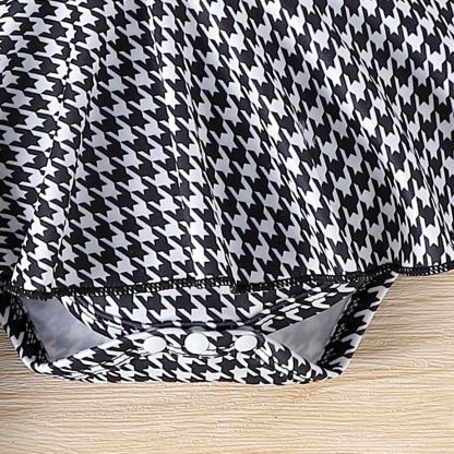 [Copy]Baby Girls Chanel-Style Puff Sleeve Princess Dress