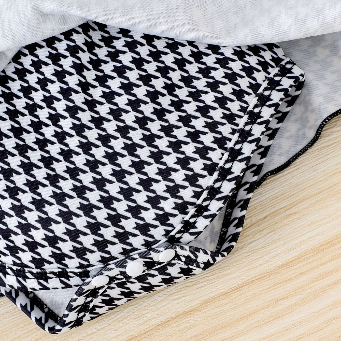 [Copy]Baby Girls Chanel-Style Puff Sleeve Princess Dress