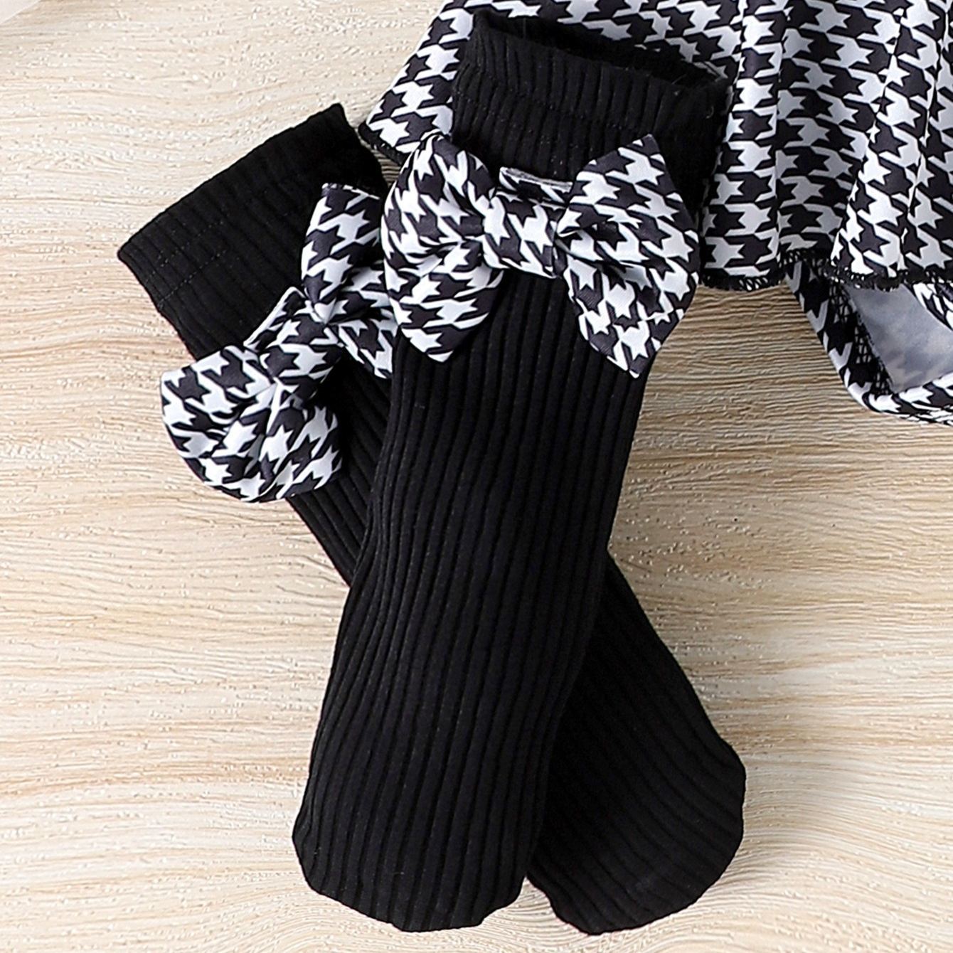 [Copy]Baby Girls Chanel-Style Puff Sleeve Princess Dress