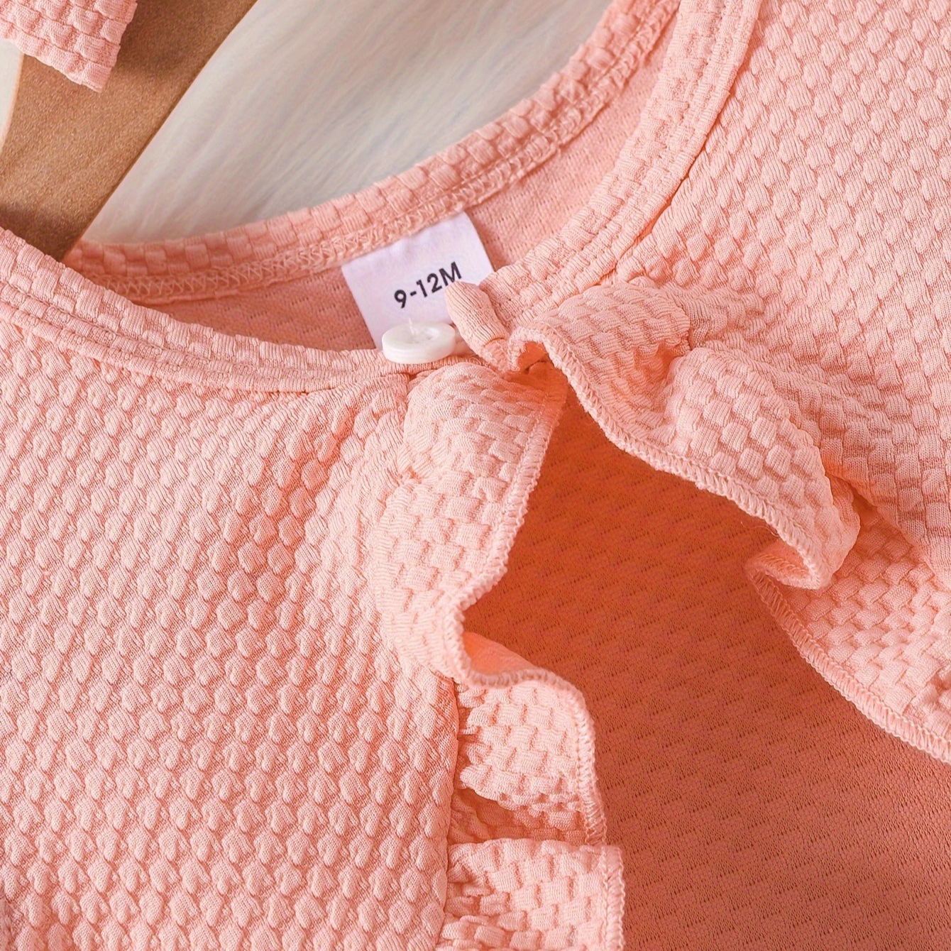 [Copy]2pcs Toddler Girls Puff-Sleeve Floral Blouse Set