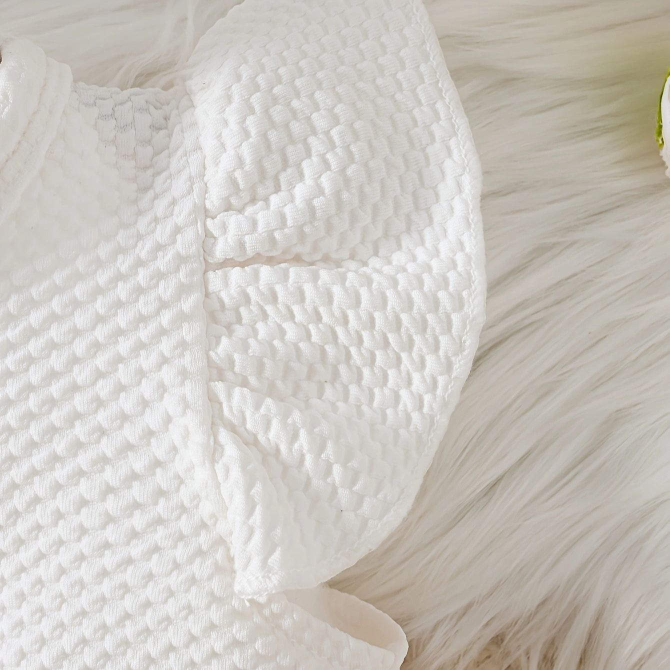 [Copy]2pcs Toddler Girls Puff-Sleeve Floral Blouse Set