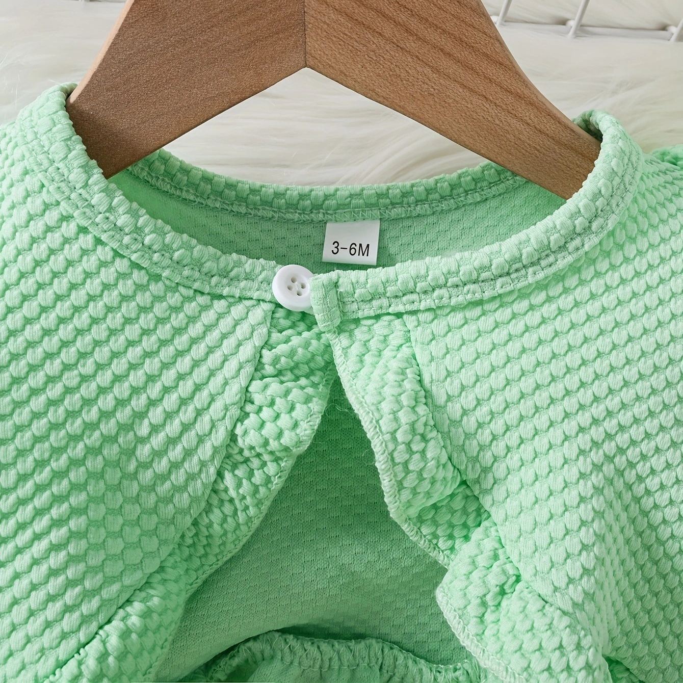 [Copy]2pcs Toddler Girls Puff-Sleeve Floral Blouse Set