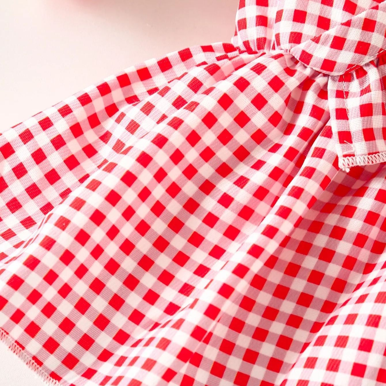 2pcs Baby Girls Seersucker Strappy Outfit