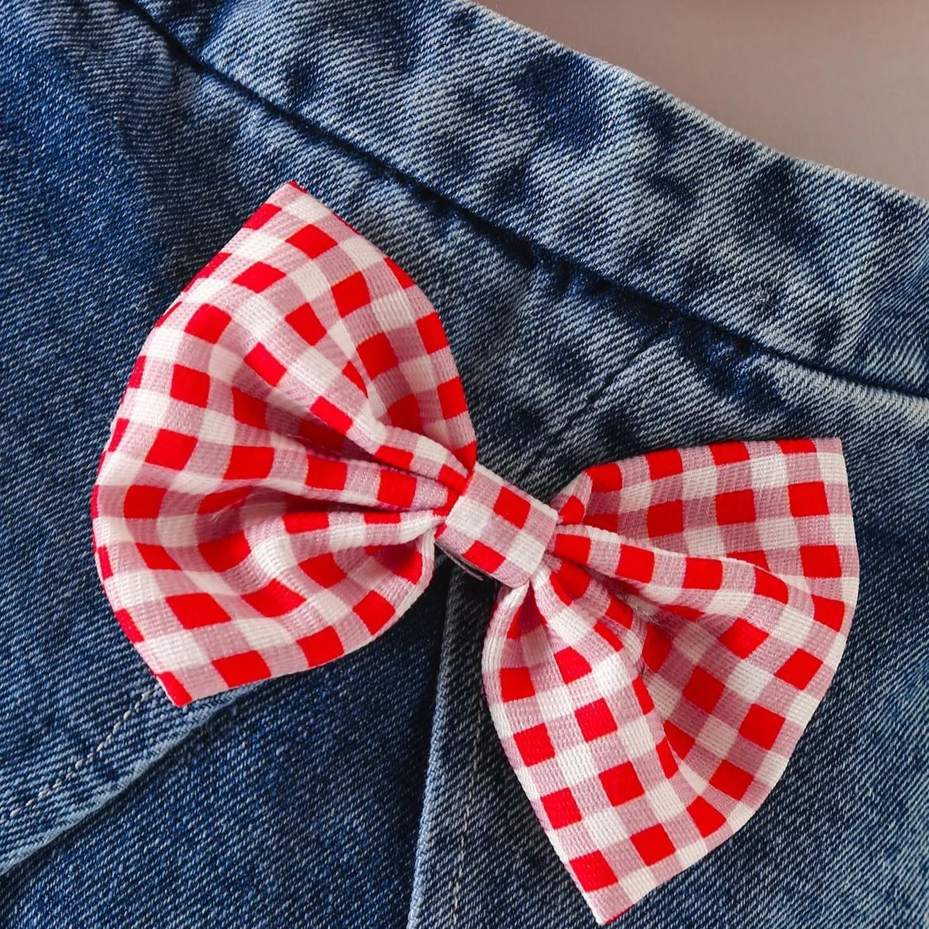 2pcs Baby Girls Seersucker Strappy Outfit