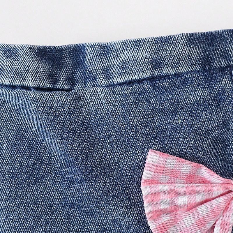 2pcs Baby Girls Pink Seersucker Strappy Outfit