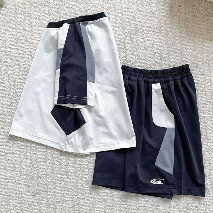 2pcs Toddler Boys Colorblock Sports Outfit