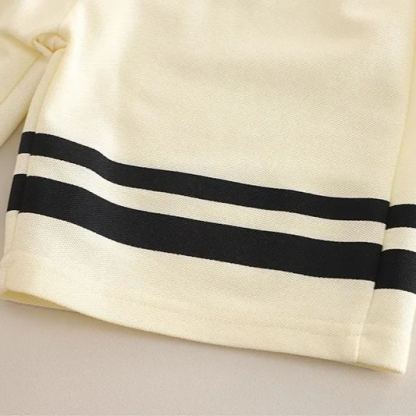 2pcs Toddler Boy Polo Shirt & Mid-Length Shorts