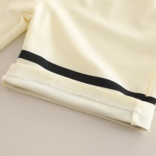 2pcs Toddler Boy Polo Shirt & Mid-Length Shorts