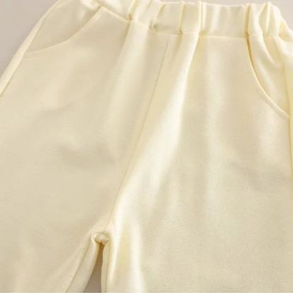 2pcs Toddler Boy Polo Shirt & Mid-Length Shorts