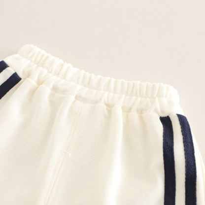 2pcs Toddler Boys Sports Shirt & Shorts