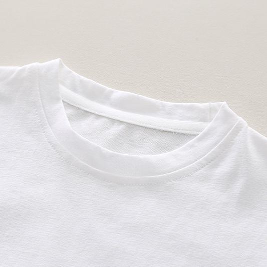 2pcs Toddler Boys Short Sleeve Tee & Doll Denim Overalls