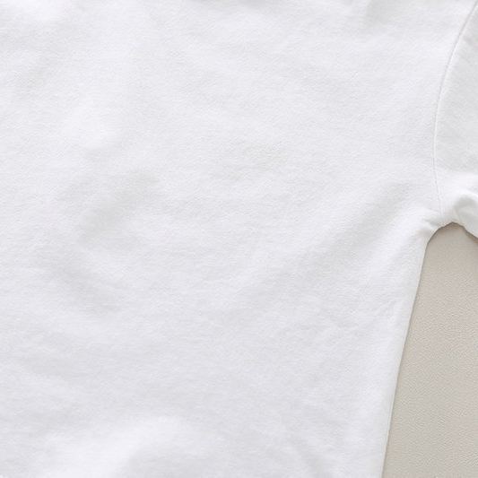 2pcs Toddler Boys Short Sleeve Tee & Doll Denim Overalls