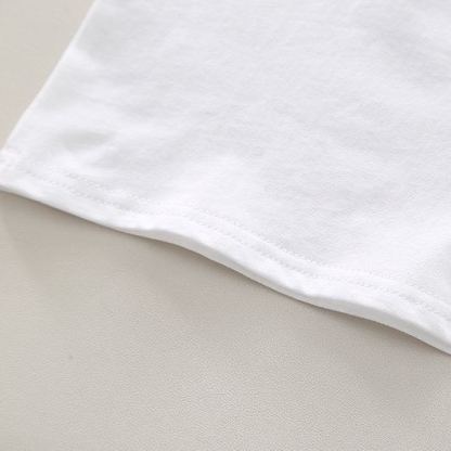 2pcs Toddler Boys Short Sleeve Tee & Doll Denim Overalls