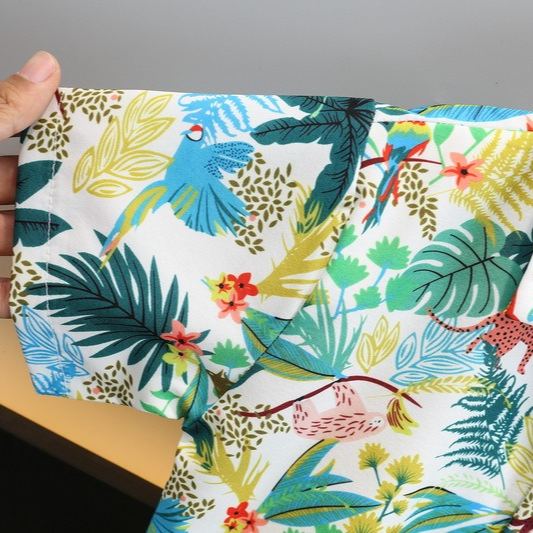 2pcs Toddler Boys Hawaiian Shirt & Shorts