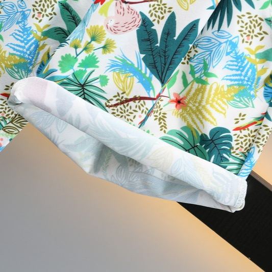2pcs Toddler Boys Hawaiian Shirt & Shorts