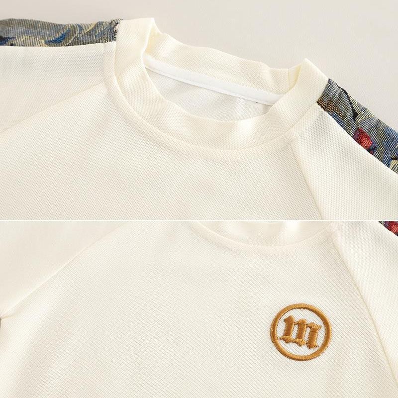 2pcs Toddler Boys Color-Block Short-Sleeve Top & Shorts