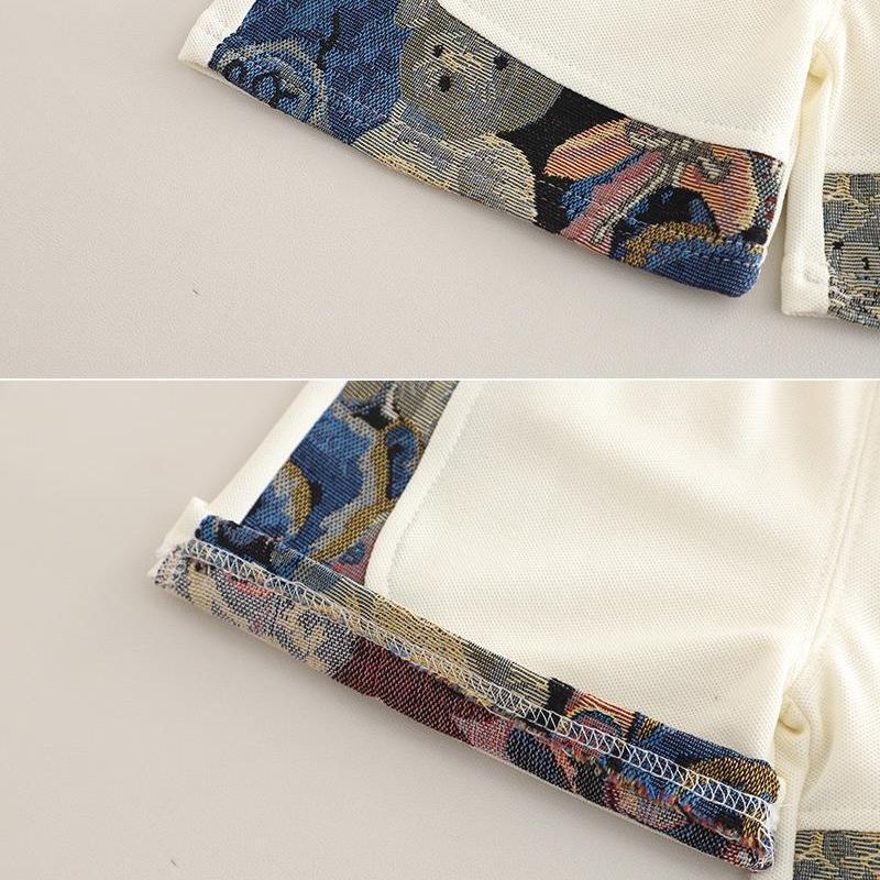 2pcs Toddler Boys Color-Block Short-Sleeve Top & Shorts