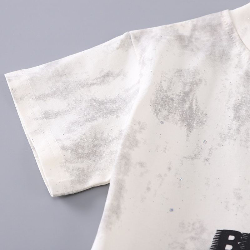 2pcs Toddler Boys Vintage Wash Tee & Shorts