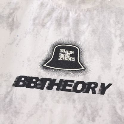 2pcs Toddler Boys Vintage Wash Tee & Shorts