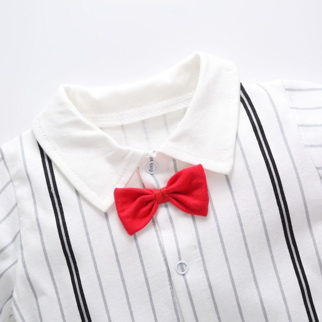 [Copy]Baby Boy Checkered Bear Jumpsuits